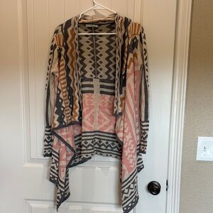 Chic Geometric Western Women's Cardigan